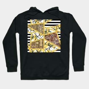 Animals skin texture with yellow flowers Hoodie